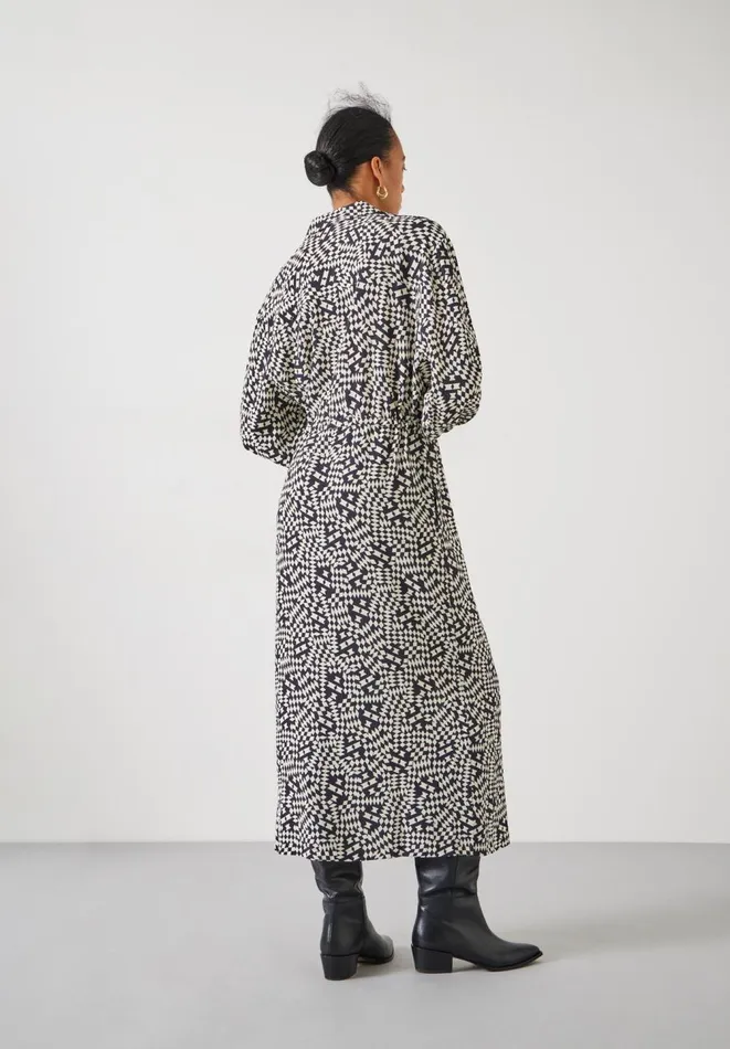 Hush Dresses Women Sabrina Relaxed Maxi Shirt Dress Mini Geo Black Hush Dresses Women Sabrina Relaxed Maxi Shirt Dress Mini Geo Black