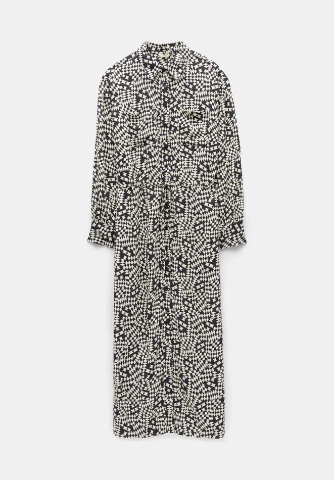 Hush Dresses Women Sabrina Relaxed Maxi Shirt Dress Mini Geo Black Hush Dresses Women Sabrina Relaxed Maxi Shirt Dress Mini Geo Black