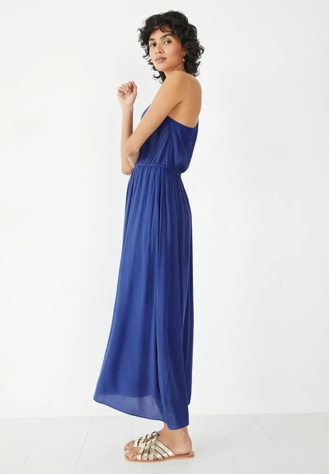 Hush Dresses Women Selena One Shoulder Midi Dress Blue Hush Dresses Women Selena One Shoulder Midi Dress Blue