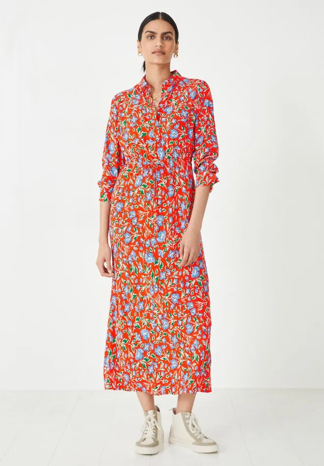 Hush Dresses Women Simone Midi Dress Spring Ditsy Redmulti