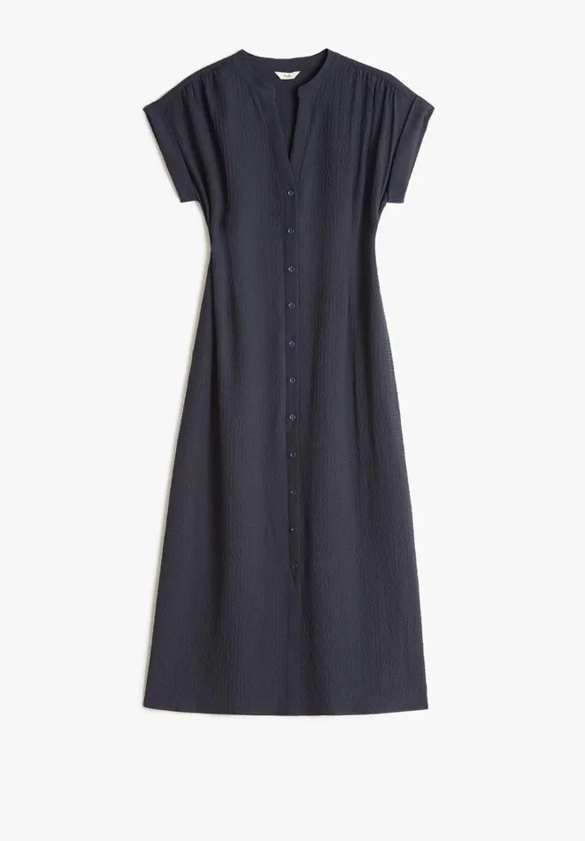 Hush Dresses Women Textured Posy Midi Dress Midnight