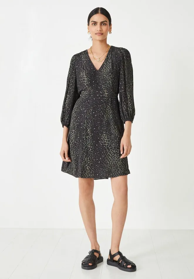 Hush Dresses Women Tina Mini Dress Ombre Leopard Khaki