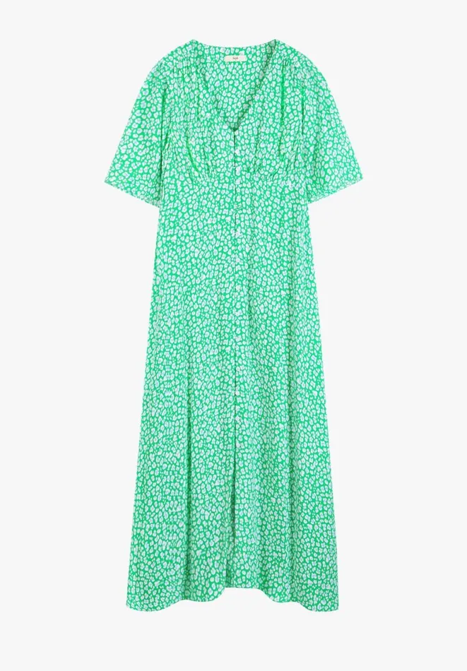 Hush Dresses Women Valeria Tea Dress Graphic Leopard Green Hush Dresses Women Valeria Tea Dress Graphic Leopard Green