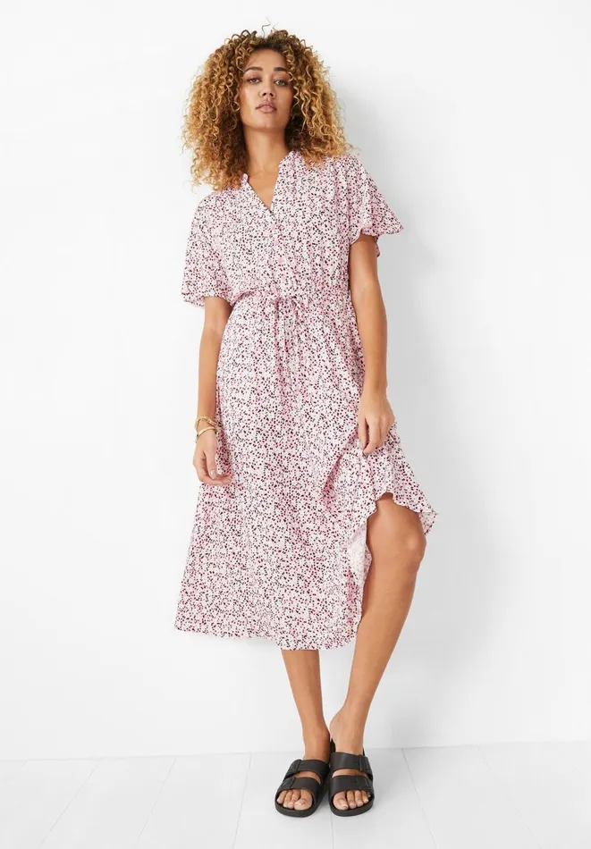Hush Dresses Women Yasmin Midi Dress Mini Daisy Pink