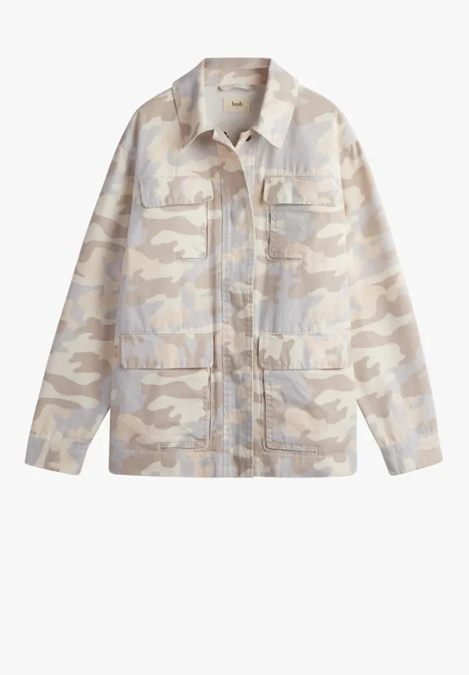 Hush Jackets and Coats Women Reid Cargo Jacket Soft Pink Camo Hush Jackets and Coats Women Reid Cargo Jacket Soft Pink Camo