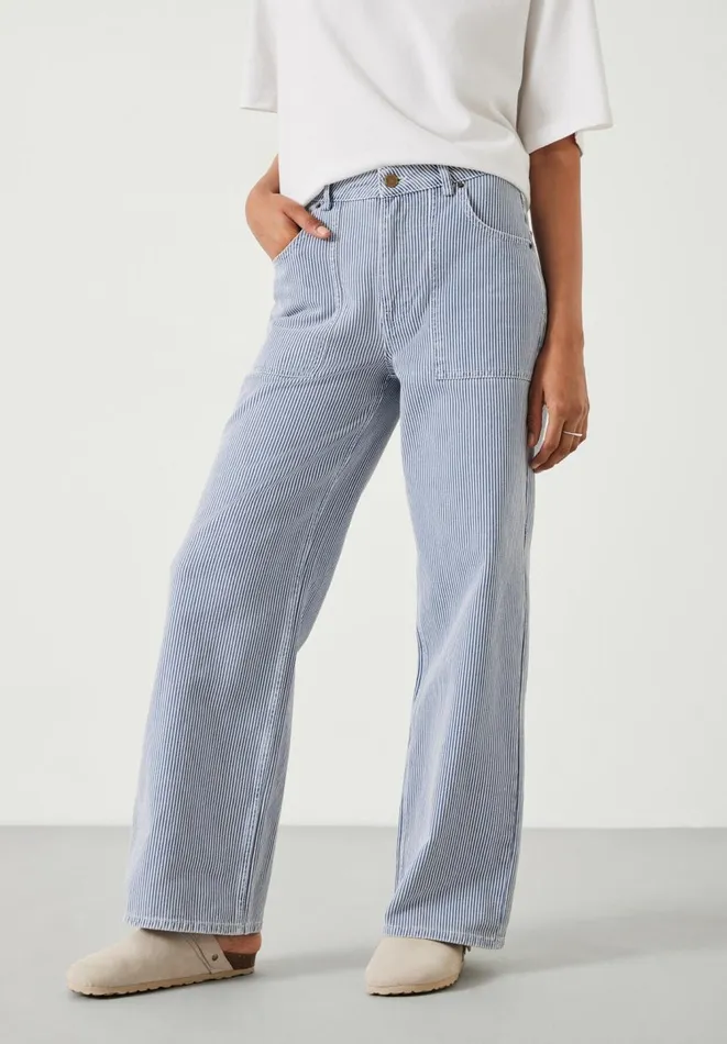 Hush Jeans Women Arizona Striped Jeans Blue White