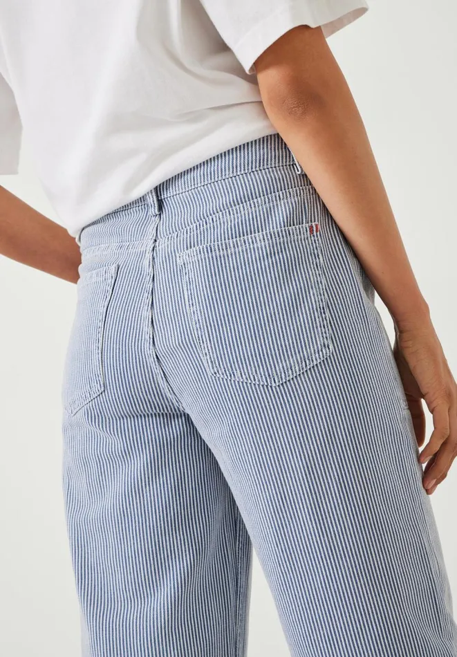 Hush Jeans Women Arizona Striped Jeans Blue White