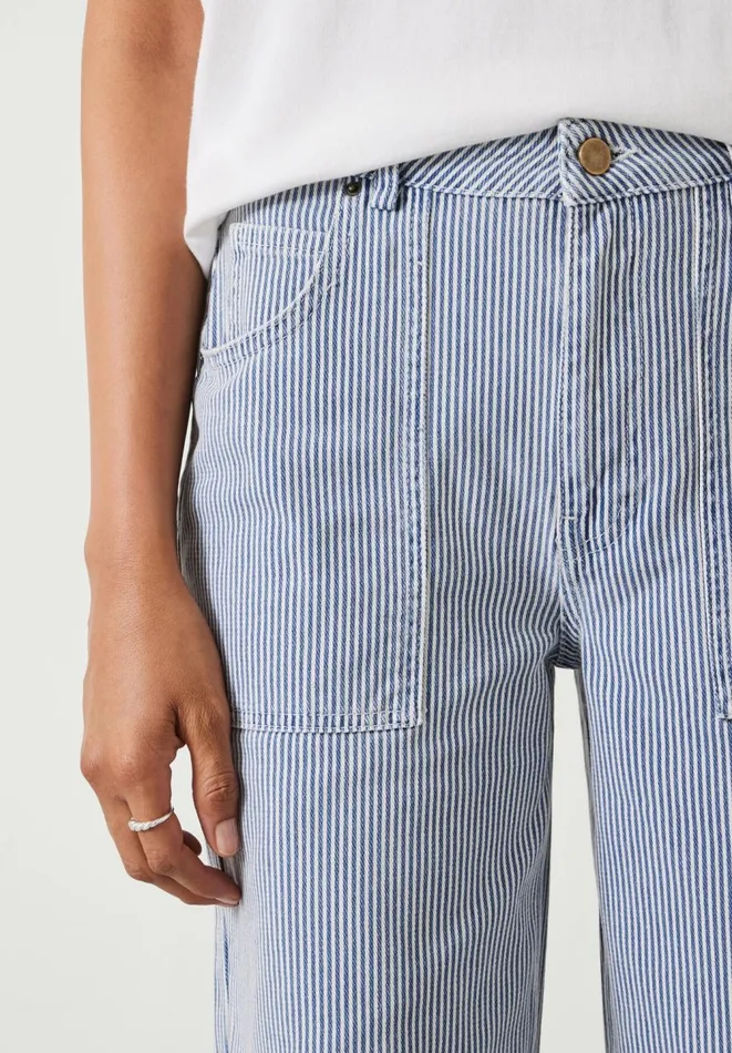 Hush Jeans Women Arizona Striped Jeans Blue White
