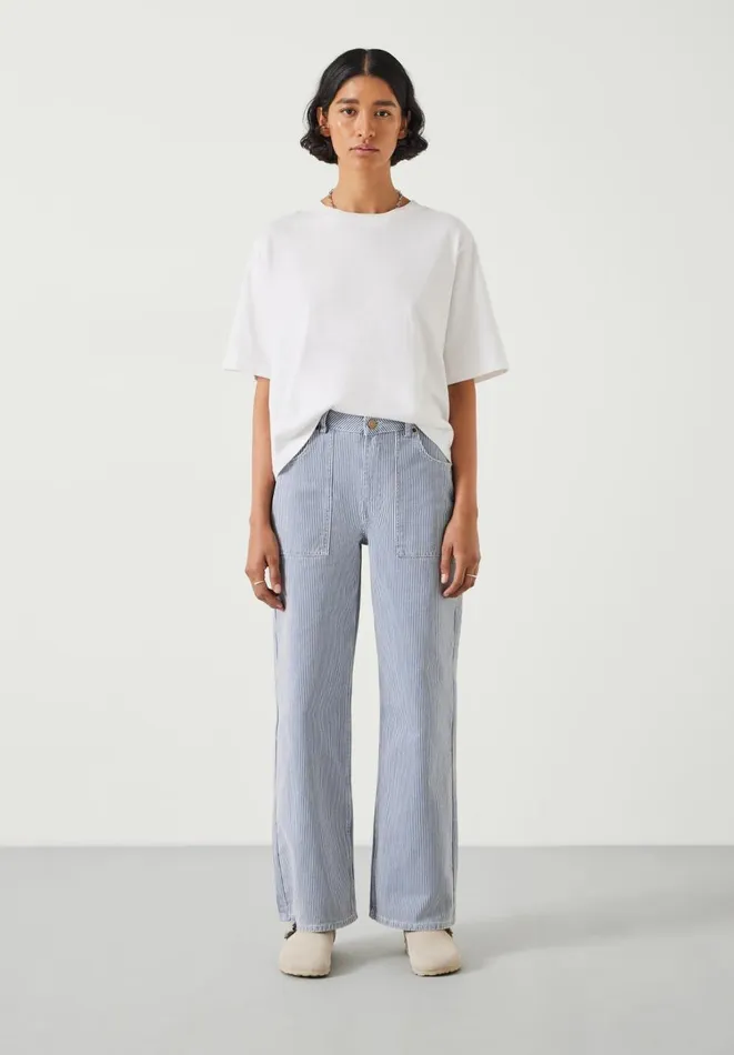 Hush Jeans Women Arizona Striped Jeans Blue White