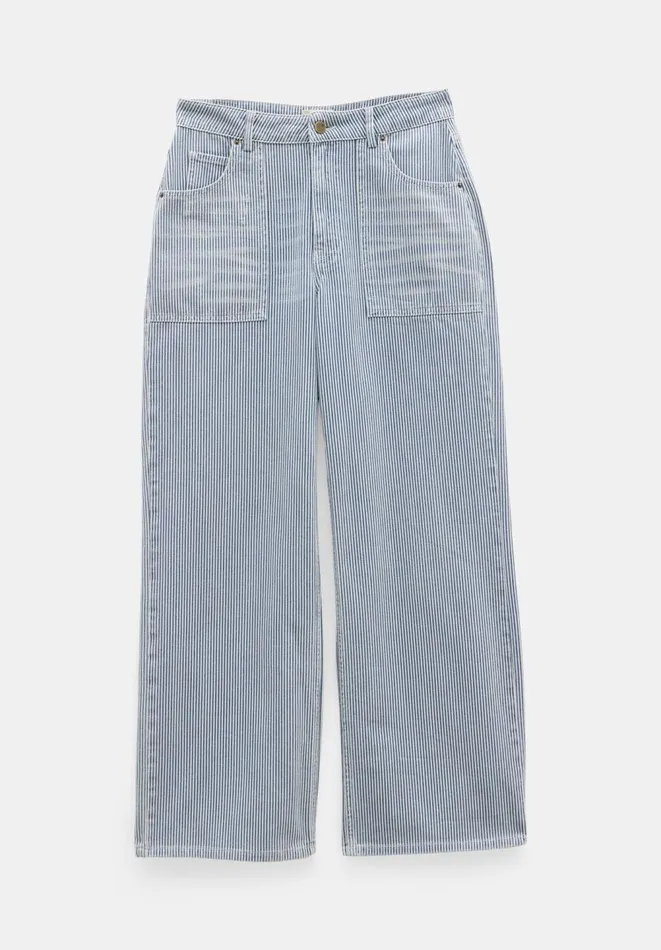 Hush Jeans Women Arizona Striped Jeans Blue White
