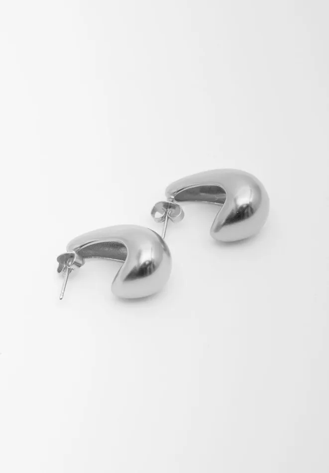 Hush Jewellery Women Parker Teardrop Hoop Earrings Silver 8211 Jewellery