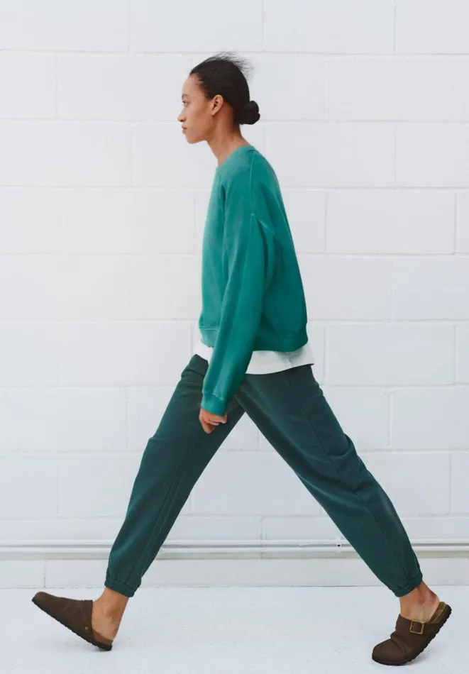 Hush Joggers and Leggings Women Alyna Relaxed Washed Joggers Deep Green