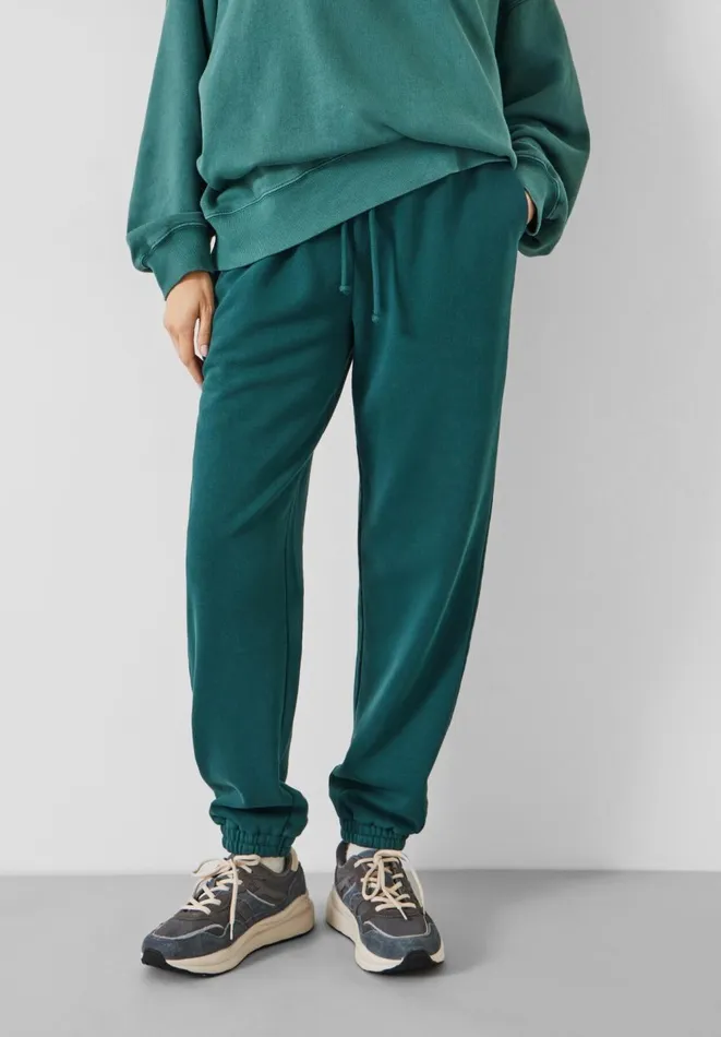 Hush Joggers and Leggings Women Alyna Relaxed Washed Joggers Deep Green