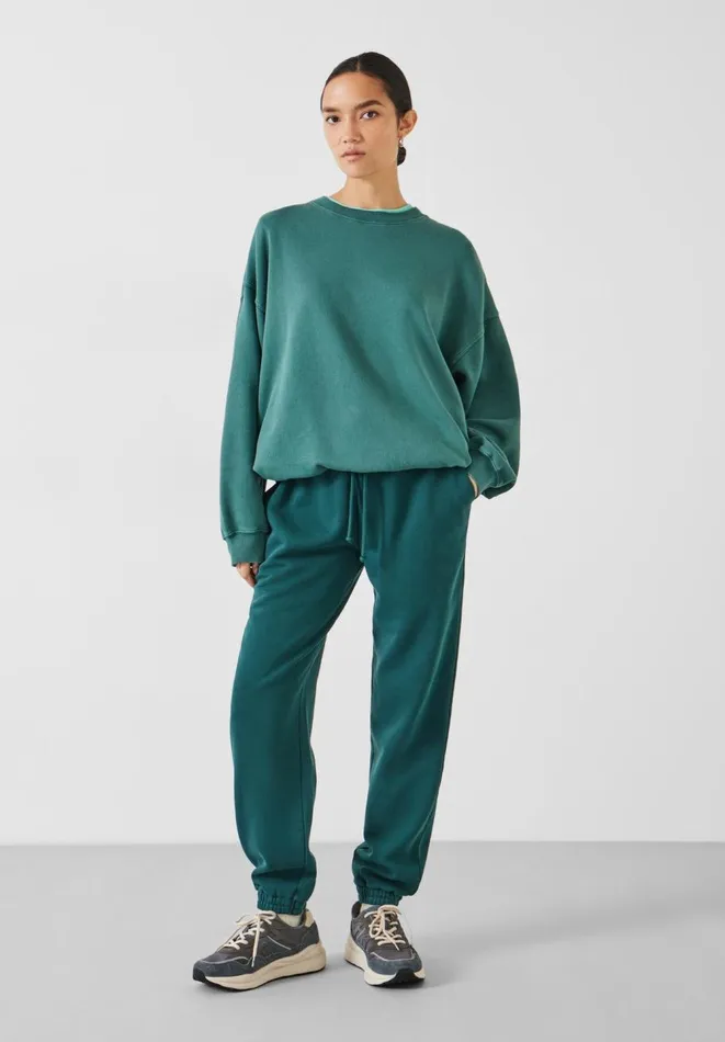 Hush Joggers and Leggings Women Alyna Relaxed Washed Joggers Deep Green