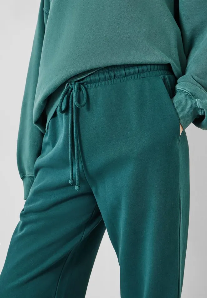Hush Joggers and Leggings Women Alyna Relaxed Washed Joggers Deep Green