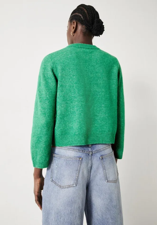 Hush Jumpers and Cardigans Women Anabelle Fluffy Knitted Jumper Apple Green Hush Jumpers and Cardigans Women Anabelle Fluffy Knitted Jumper Apple Green