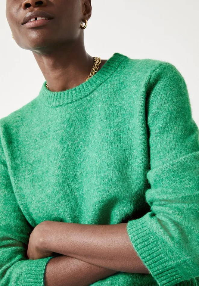 Hush Jumpers and Cardigans Women Anabelle Fluffy Knitted Jumper Apple Green Hush Jumpers and Cardigans Women Anabelle Fluffy Knitted Jumper Apple Green