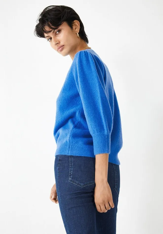 Hush Jumpers and Cardigans Women Hattie Wool Blend Crew Neck Jumper Marine Blue Hush Jumpers and Cardigans Women Hattie Wool Blend Crew Neck Jumper Marine Blue