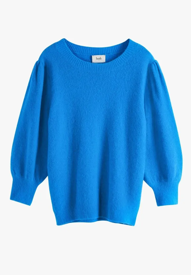 Hush Jumpers and Cardigans Women Hattie Wool Blend Crew Neck Jumper Marine Blue Hush Jumpers and Cardigans Women Hattie Wool Blend Crew Neck Jumper Marine Blue