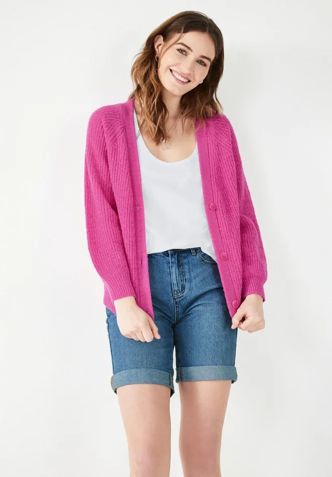 Hush Jumpers and Cardigans Women Margot Cardigan Vibrant Pink