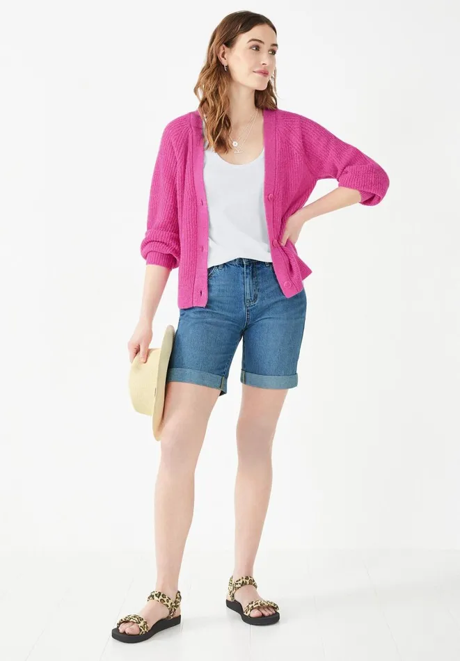 Hush Jumpers and Cardigans Women Margot Cardigan Vibrant Pink Hush Jumpers and Cardigans Women Margot Cardigan Vibrant Pink