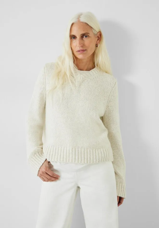 Hush Jumpers and Cardigans Women Marra High V Neck Knitted Jumper Moonshine