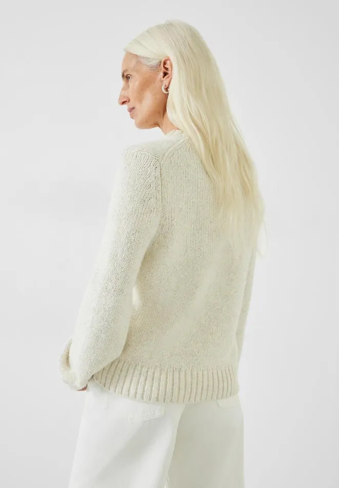 Hush Jumpers and Cardigans Women Marra High V Neck Knitted Jumper Moonshine Hush Jumpers and Cardigans Women Marra High V Neck Knitted Jumper Moonshine