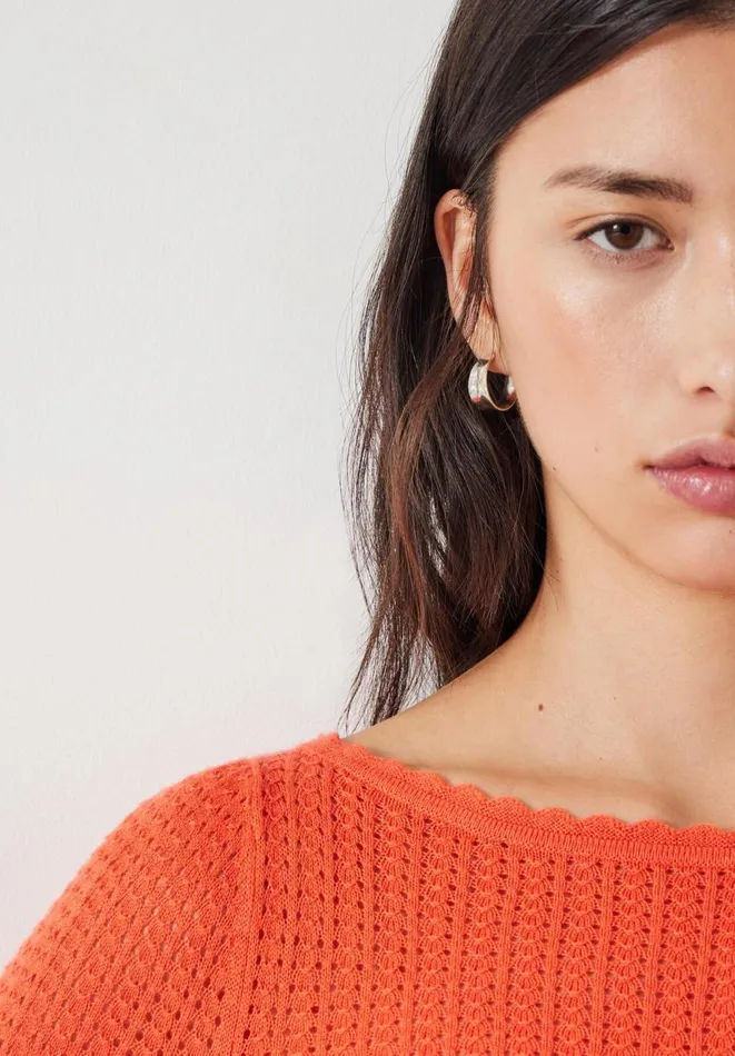 Hush Jumpers and Cardigans Women Sophia Boat Neck Lightweight Jumper Coral