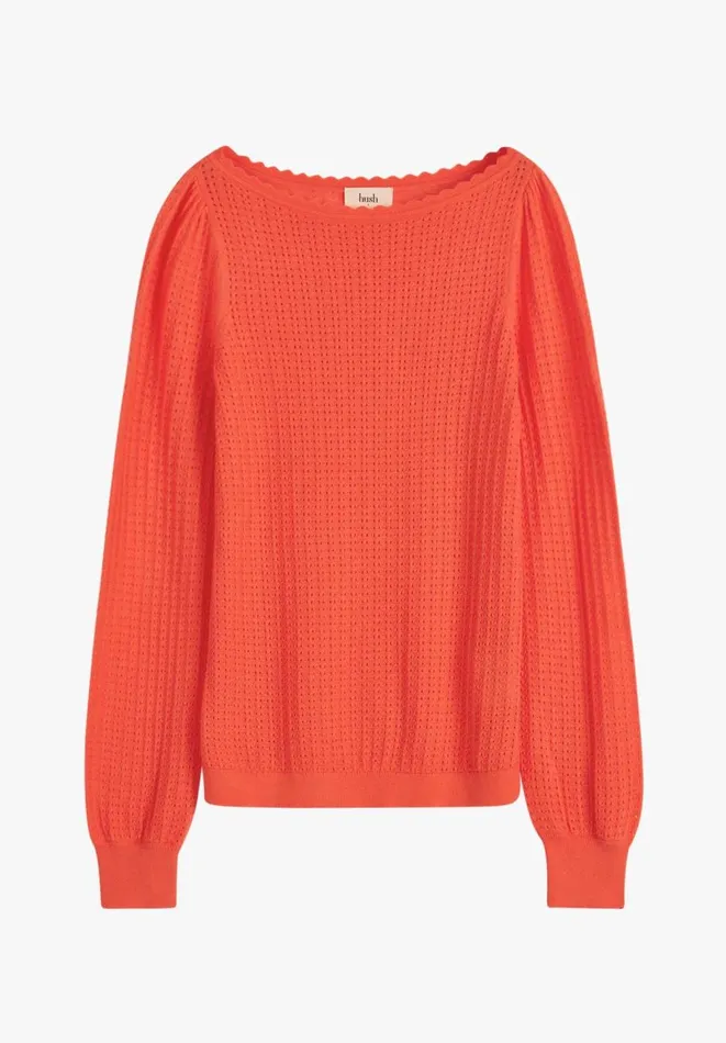 Hush Jumpers and Cardigans Women Sophia Boat Neck Lightweight Jumper Coral