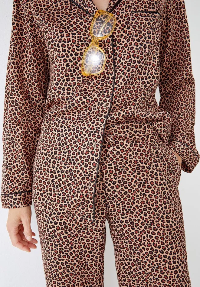 Hush Pyjamas and Nightwear Women Aoife Viscose Pyjama Set True Leopard Hush Pyjamas and Nightwear Women Aoife Viscose Pyjama Set True Leopard
