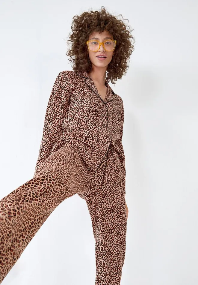 Hush Pyjamas and Nightwear Women Aoife Viscose Pyjama Set True Leopard Hush Pyjamas and Nightwear Women Aoife Viscose Pyjama Set True Leopard