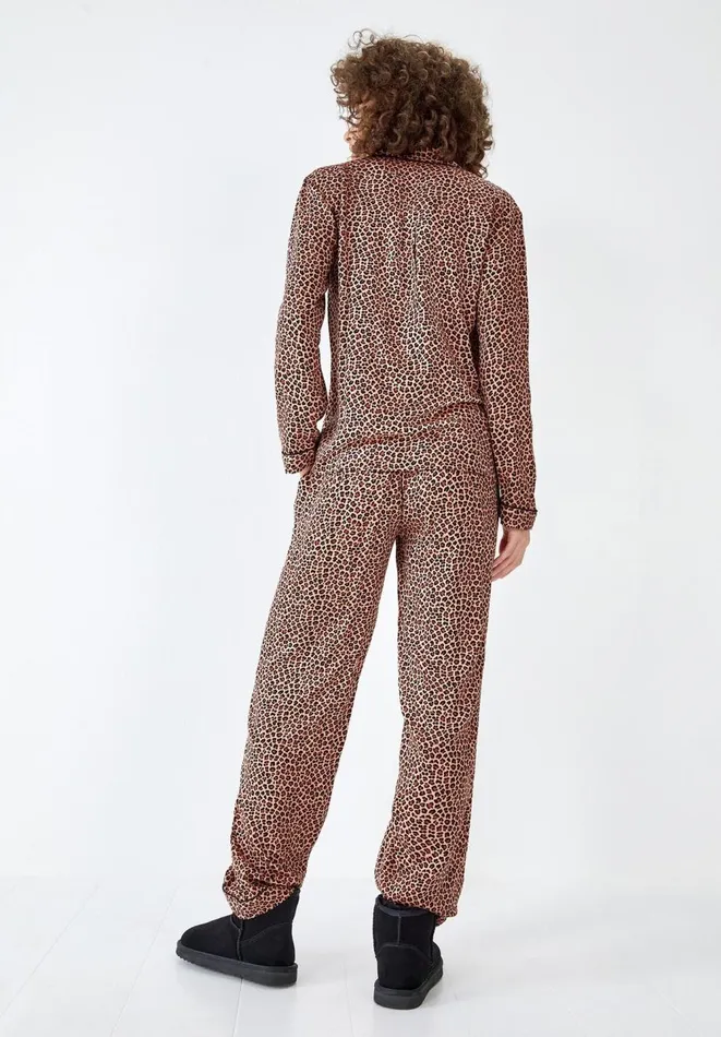 Hush Pyjamas and Nightwear Women Aoife Viscose Pyjama Set True Leopard Hush Pyjamas and Nightwear Women Aoife Viscose Pyjama Set True Leopard