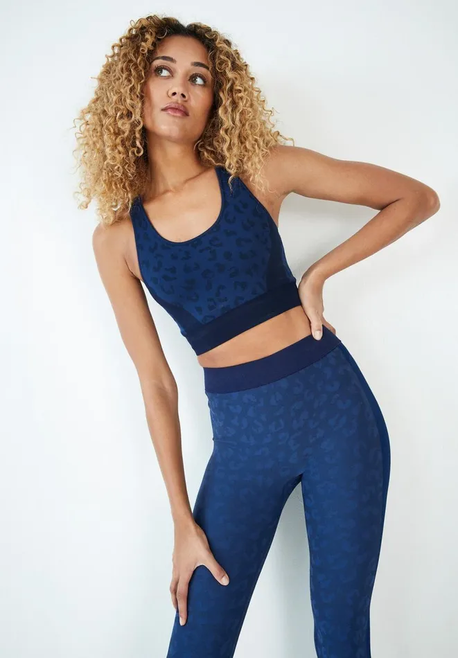 Hush Pyjamas and Nightwear Women Lottie Seamless Sports Bra Deep Navy Blue