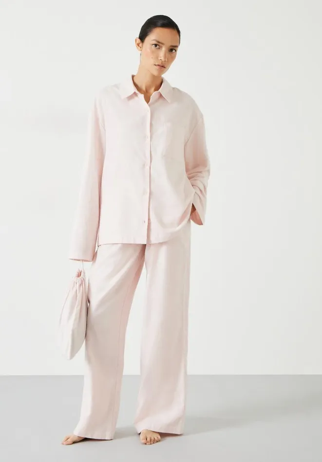 Hush Pyjamas and Nightwear Women Luella Brushed Twill Pyjamas Soft Pink