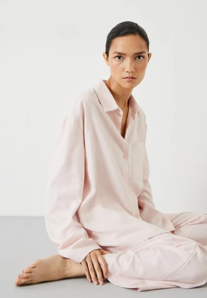Hush Pyjamas and Nightwear Women Luella Brushed Twill Pyjamas Soft Pink Hush Pyjamas and Nightwear Women Luella Brushed Twill Pyjamas Soft Pink