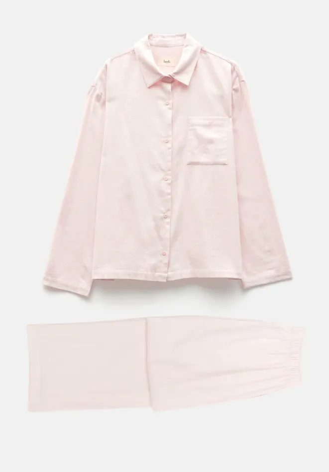 Hush Pyjamas and Nightwear Women Luella Brushed Twill Pyjamas Soft Pink Hush Pyjamas and Nightwear Women Luella Brushed Twill Pyjamas Soft Pink