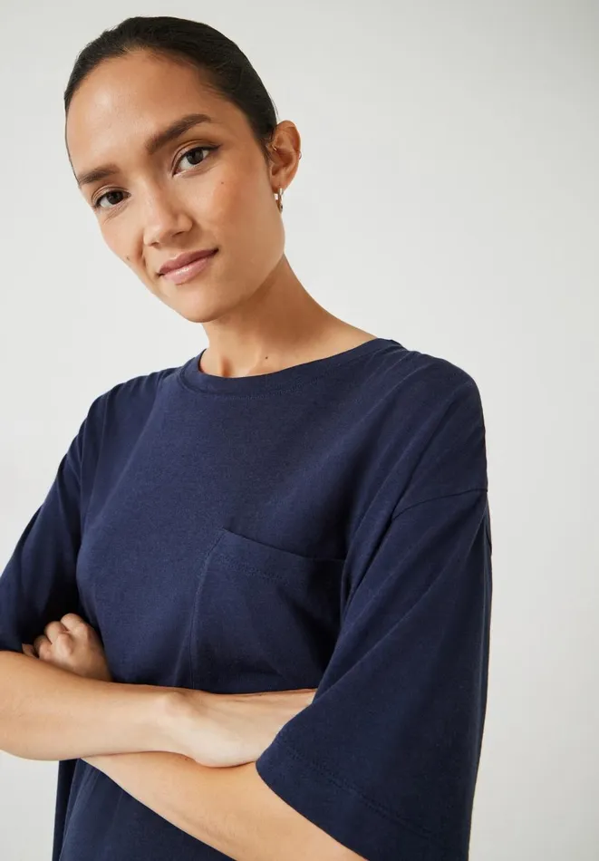 Hush Pyjamas and Nightwear Women Oriel Night TShirt Midnight Navy