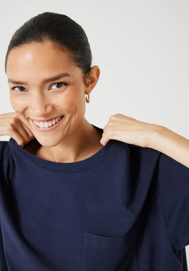 Hush Pyjamas and Nightwear Women Oriel Night TShirt Midnight Navy
