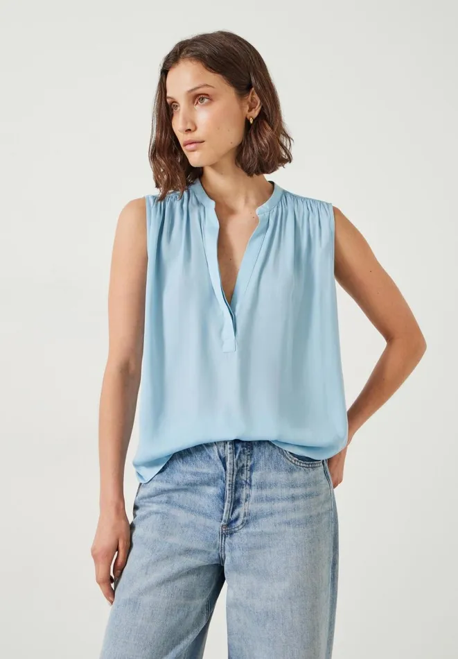 Hush Shirts and Blouses Women Kyla VNeck Blouse Blue