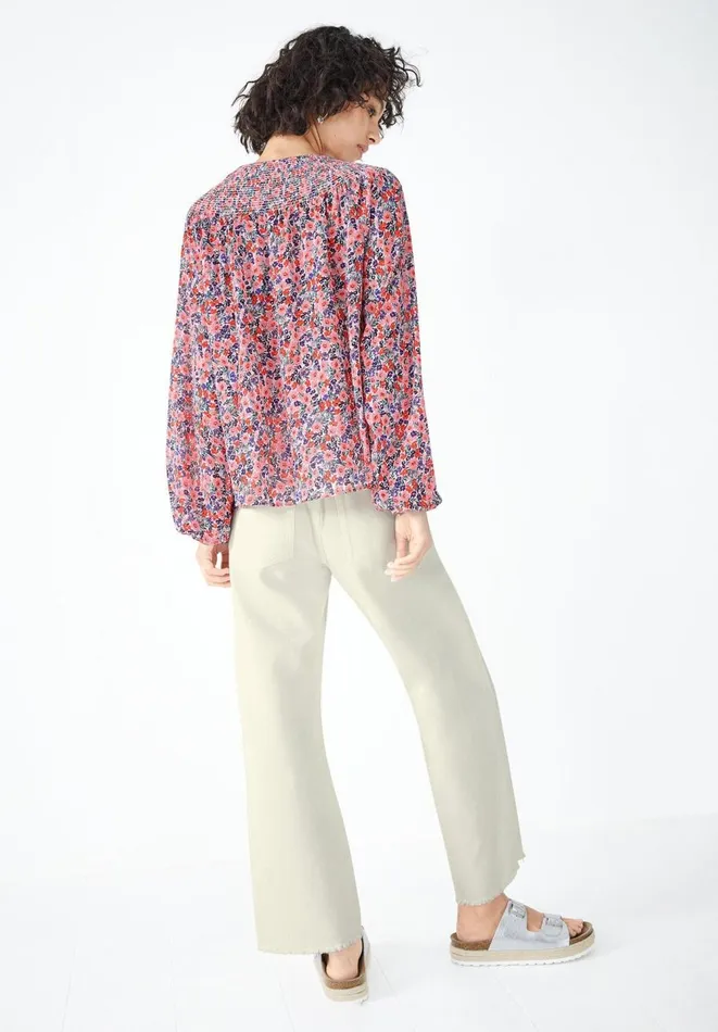 Hush Shirts and Blouses Women Lana Shirred Blouse Light Pop Floral Hush Shirts and Blouses Women Lana Shirred Blouse Light Pop Floral
