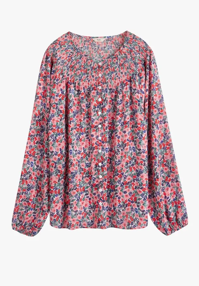 Hush Shirts and Blouses Women Lana Shirred Blouse Light Pop Floral Hush Shirts and Blouses Women Lana Shirred Blouse Light Pop Floral