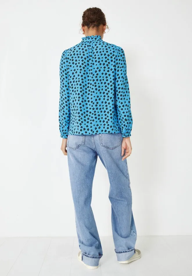 Hush Shirts and Blouses Women Lyana Blouse Little Flowers Light Blue