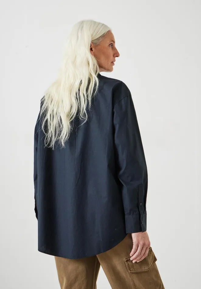 Hush Shirts and Blouses Women Pia Oversized Cotton Shirt Black