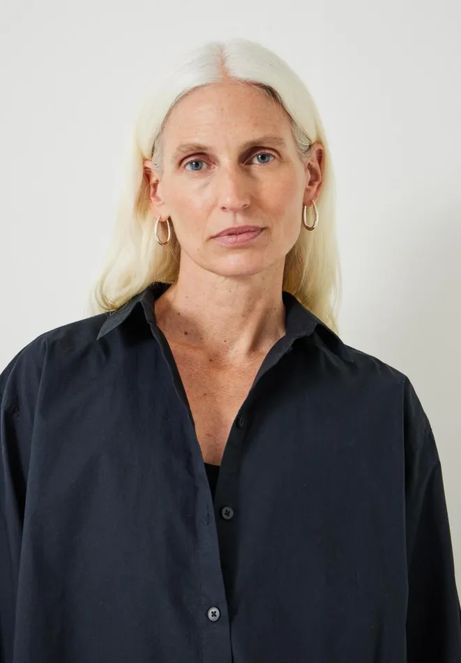 Hush Shirts and Blouses Women Pia Oversized Cotton Shirt Black