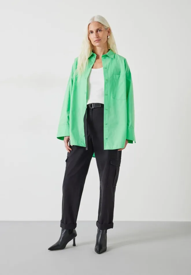 Hush Shirts and Blouses Women Quinn Cotton Cuff Shirt Spring Green
