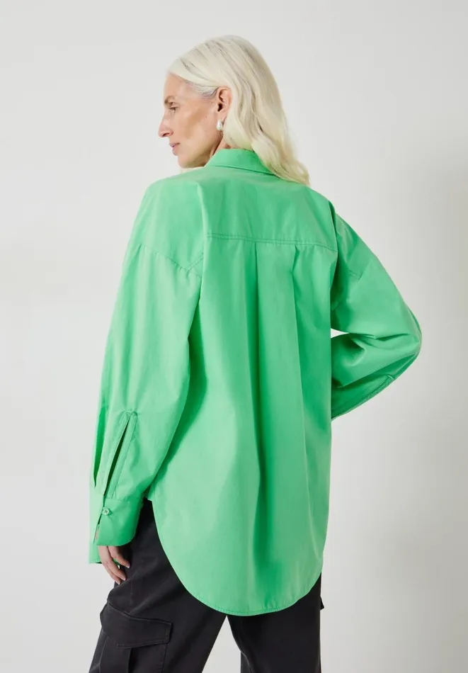 Hush Shirts and Blouses Women Quinn Cotton Cuff Shirt Spring Green
