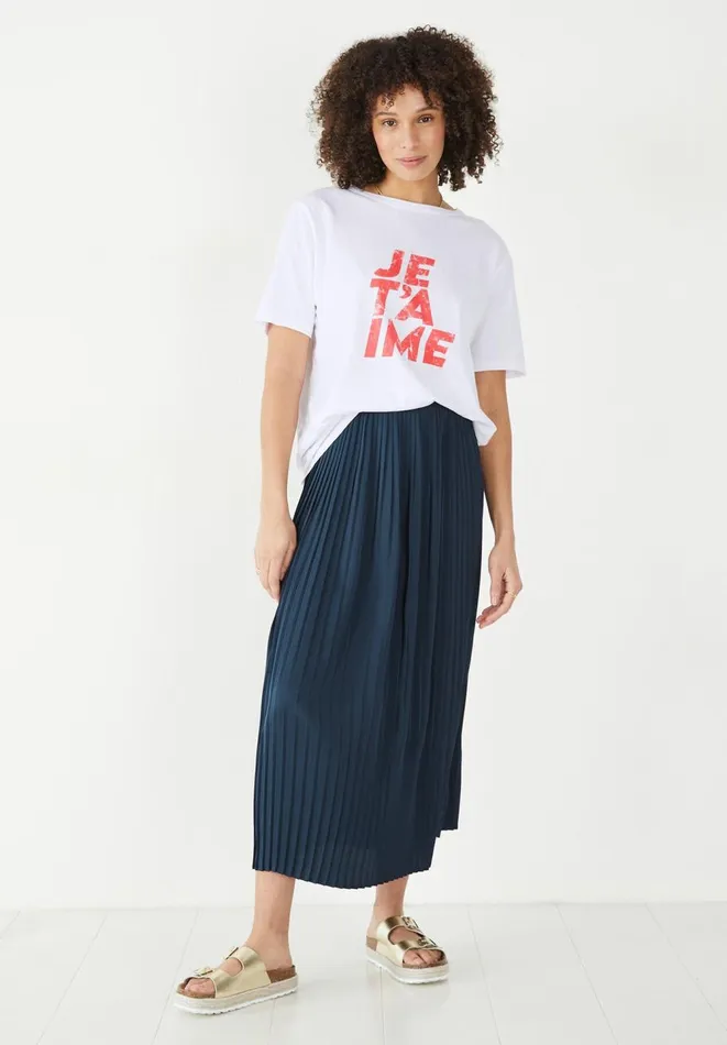 Hush Skirts Women Alea Pleated Skirt Navy
