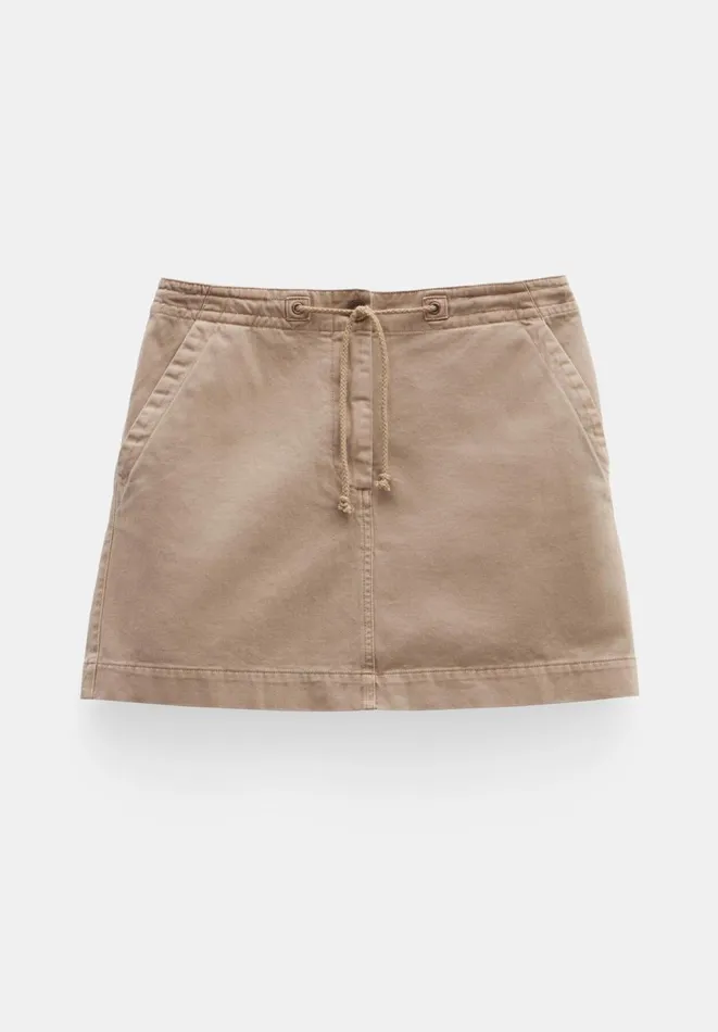 Hush Skirts Women Deia Utility Mini Skirt Darker Beige