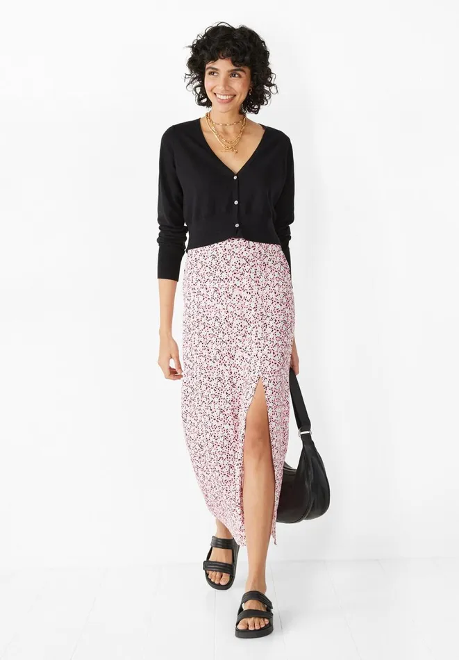Hush Skirts Women Izzy Split Maxi Skirt Mini Daisy Pink