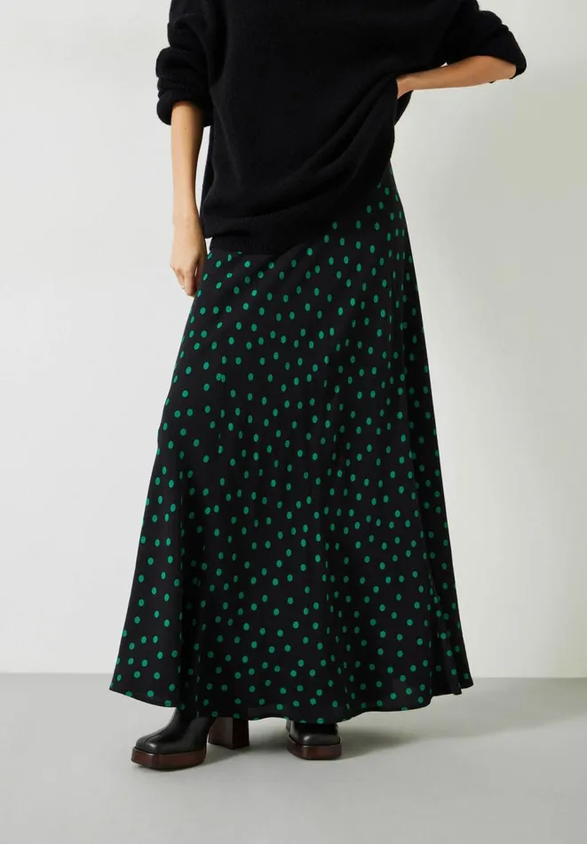 Hush Skirts Women Katie Maxi Skirt Polka Dots Green Hush Skirts Women Katie Maxi Skirt Polka Dots Green